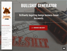 Tablet Screenshot of bullshitgenerator.com